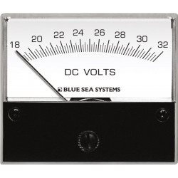 Voltmètre courant continu analogique taille standard - BLUE SEA