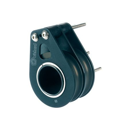 Poulie double plat pont à rouleaux - WICHARD