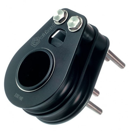 Poulie double plat pont à rouleaux haute résistance - WICHARD