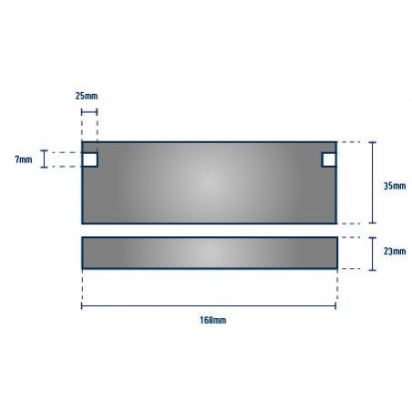 Anode barette 60 à 175 Cv JOHNSON - EVINRUDE - OMC - ORANGEMARINE