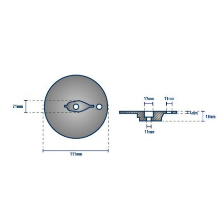 Anode rondelle hors-bord MERCRUISER - ORANGEMARINE