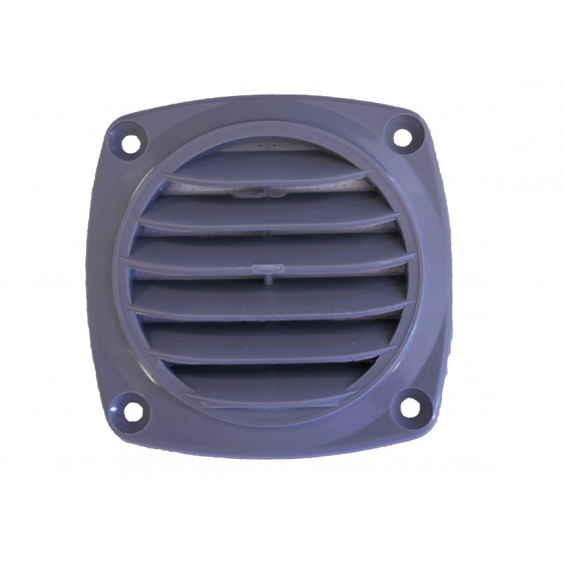 Grille plastique ronde Ø3'' - grise