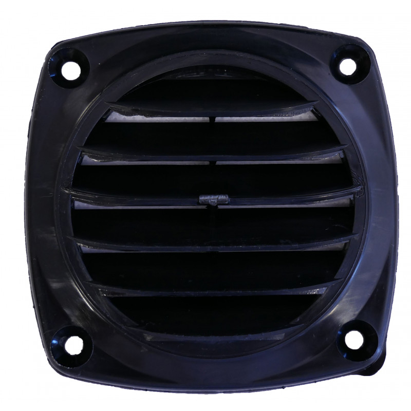 Grille d'aération ronde noir - NUOVA RADE