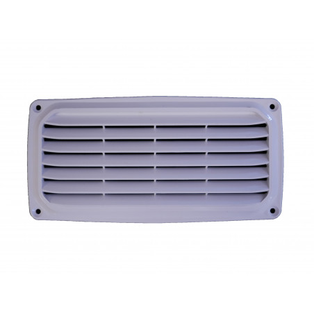 Grille d'aération plastique rectangulaire blanc - NUOVA RADE