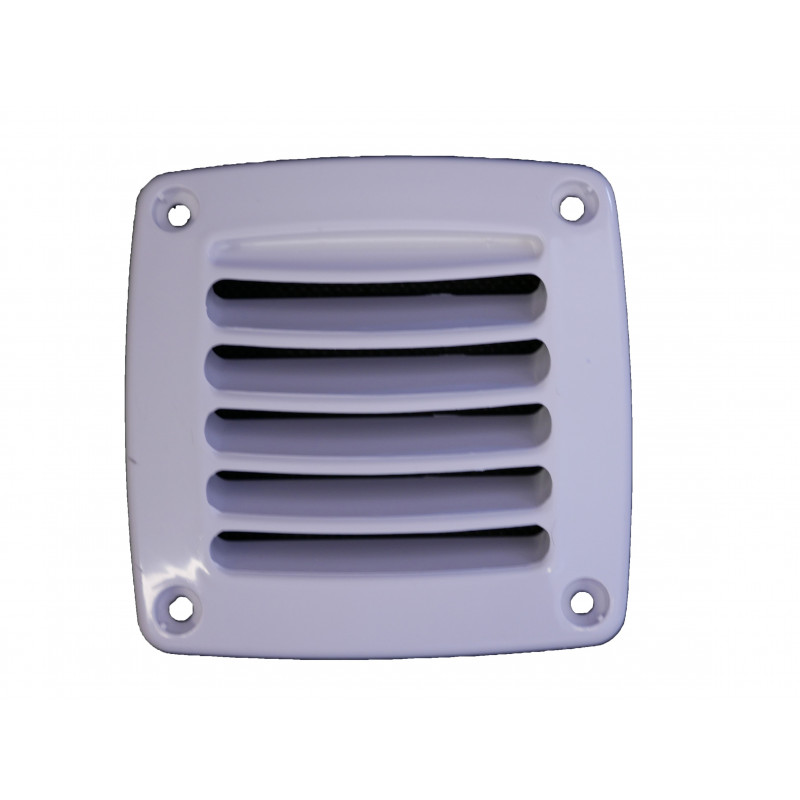 NUOVA RADE Grille aeration plastique rectangulaire noire 200