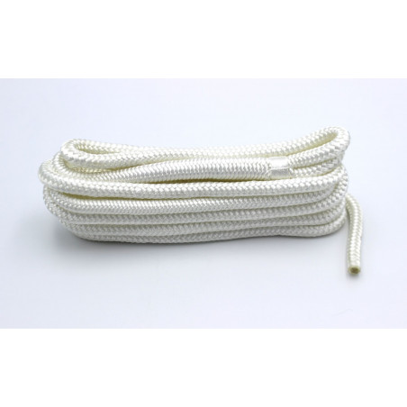 Pack amarrage souple double tresse polyester avec épissure - Blanc