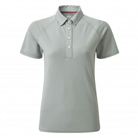 Polo très léger avec protection UV 50+ pour femme UV008 Gris - GILL