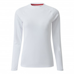 Tee-shirt manches longues avec protection UV 50+ pour femme  UV011 Blanc - GILL
