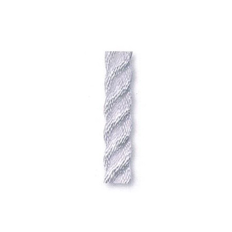 Cordage marin d'amarrage polyester 3 torons Blanc