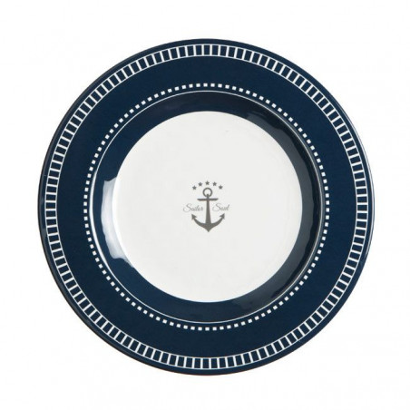 Set de 6 assiettes à desert 20,5 cm SAILOR - Marine Business