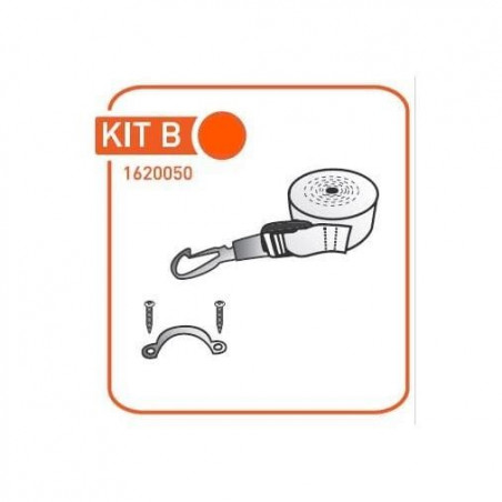 Kit B - Pièces détachées pour bimini alu anodisé ( sangle + pontet) - ORANGEMARINE