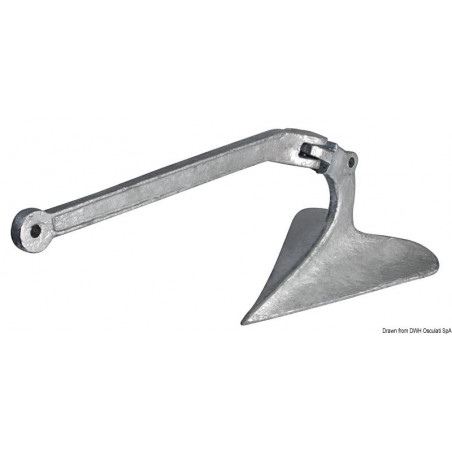 Ancre plough en acier galvanisé 16 kg