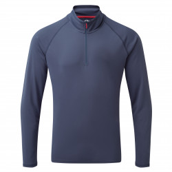 T-shirt de navigation col zip manches longues UV50+ PROTECT Bleu - GILL