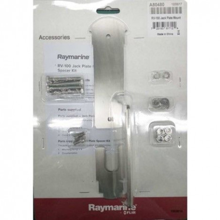 Jack Plate Mount for RV-100 RealVision 3D transom Mount Transducer - RAYMARINE