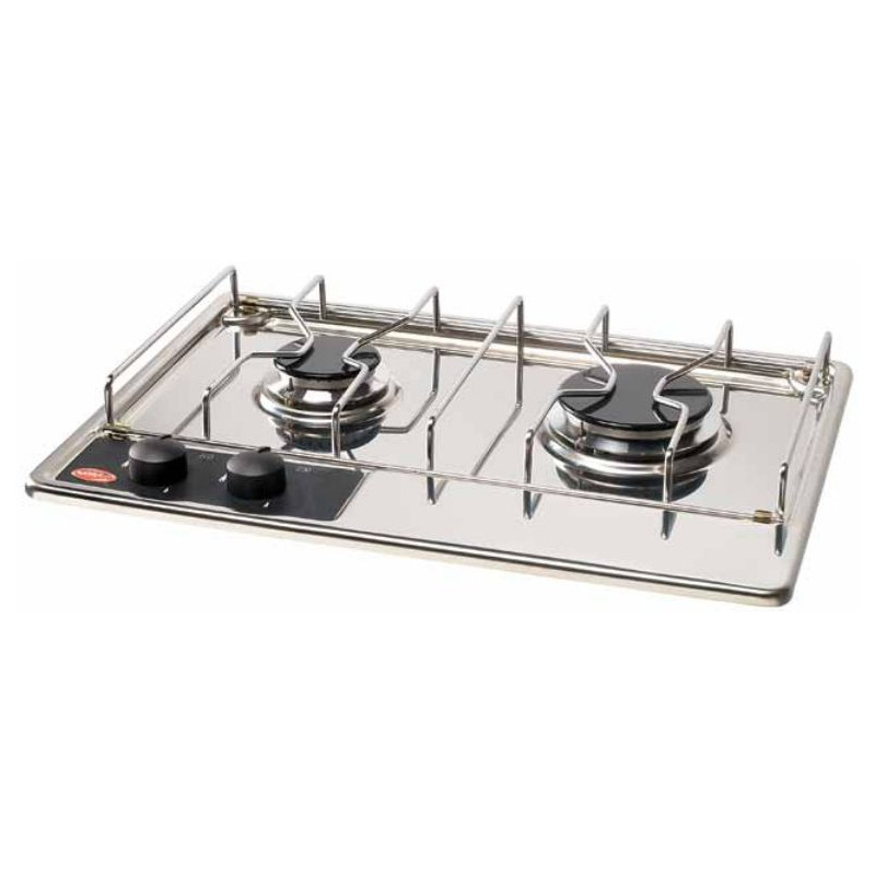 Navy Load plaque de cuisson gaz 2 feux 38 x 36 en inox