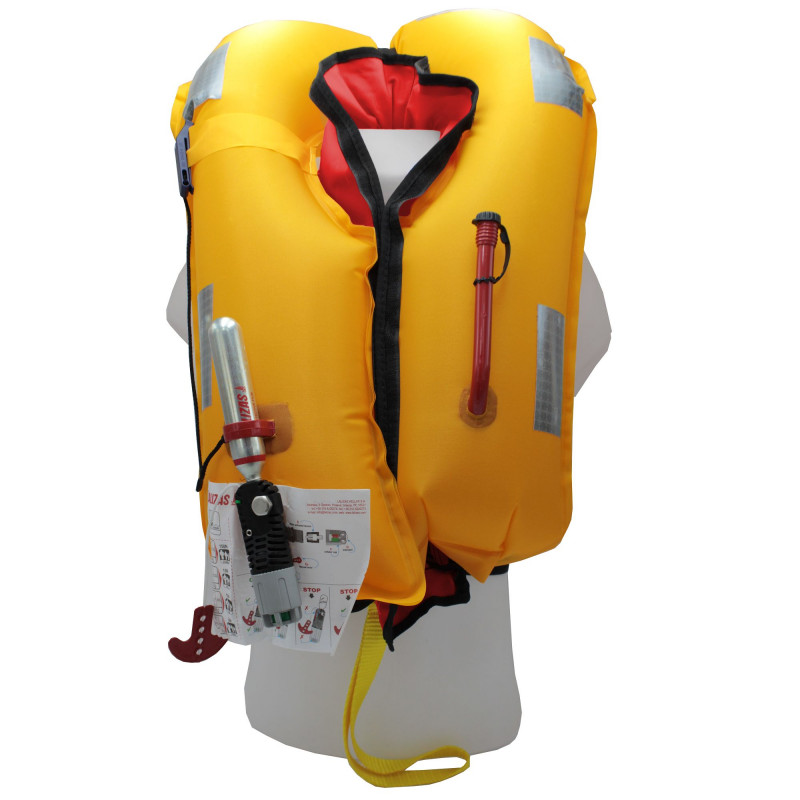 Acheter gilet de sauvetage gonflable Orangemarine automatique 170N rouge |  Gilet de sauvetage Orangemarine