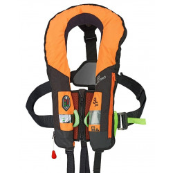 Gilet de sauvetage gonflable hammar  SL180 avec harnais orange