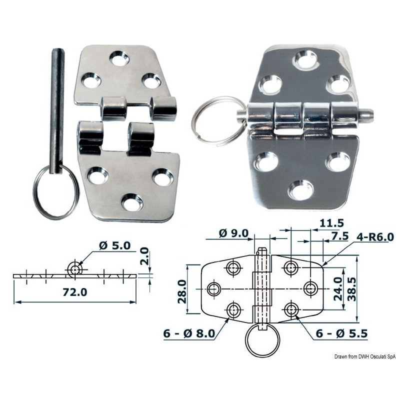 Anneau D Inox démontable