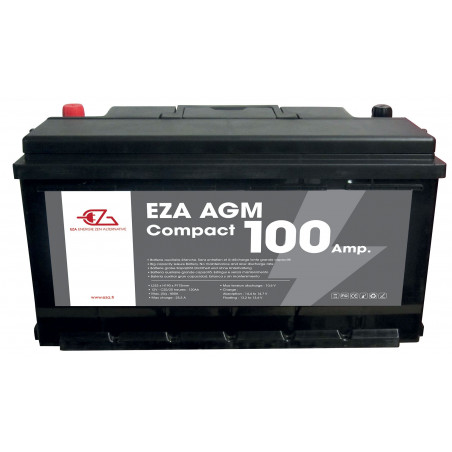 BATTERIE AGM COMPACTE - EZA - 100Ah