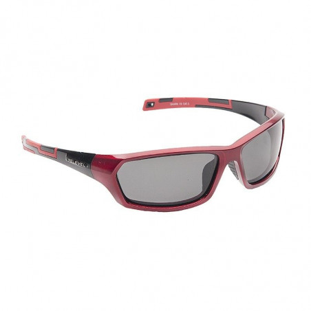 LUNETTES DE SOLEIL POLARISANTES - ROUGES - "SHARK" - UV3