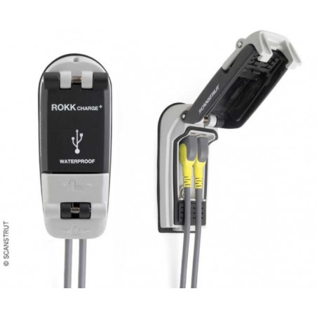 DOUBLE PRISE USB ÉTANCHE ROKK CHARGE RAPIDE - SCANTRUST