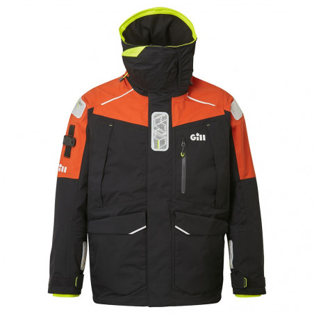 Veste de quart Hauturière OS13 Graphite Orange - GILL