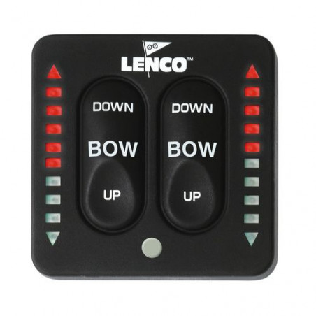 Commutateur etanche double V2 avec LED - LENCO