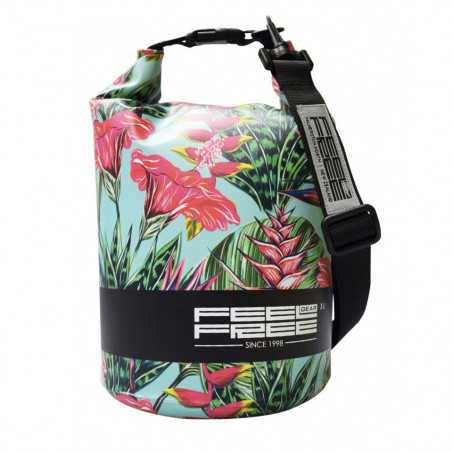 sac étanche feelfree tube mini 3l tropical teal/red