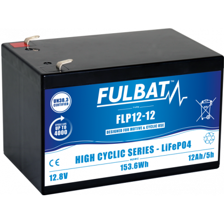 Batterie Lithium pour sondeurs Fulbat 12Ah