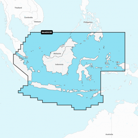Carte Marine Navionics+ Regular - Java et Borneo NAEU23R
