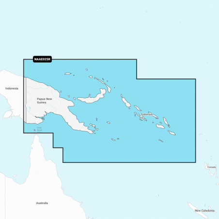 Carte Marine Navionics+ Regular - Papouasie-Nouvelle-Guinée et Iles Salomon NAEU25R