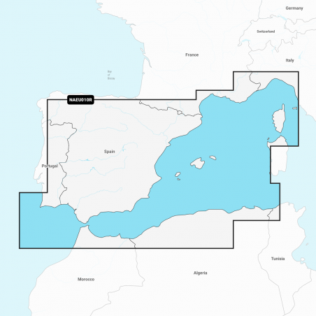 Carte Marine Navionics+ Regular - Espagne, Côte Méditerranéenne NAEU010R