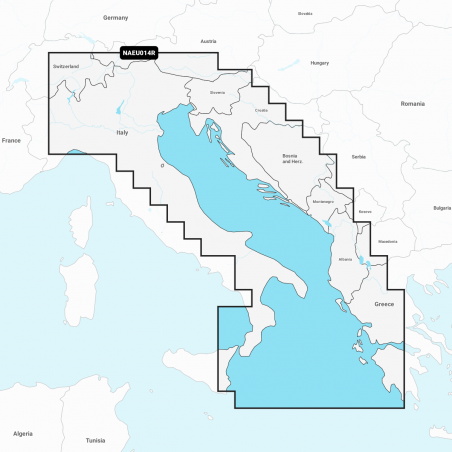 Carte Marine Navionics+ Regular - Italie, Mer Adriatique NAEU014R