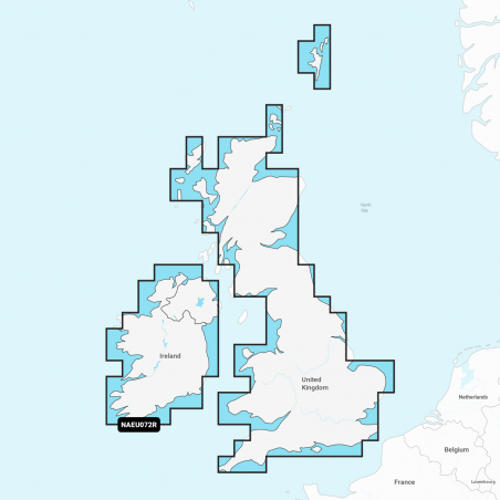 Carte Marine Navionics+ Regular - Royaume-Uni et Irlande Lacs et Rivières NAEU072R