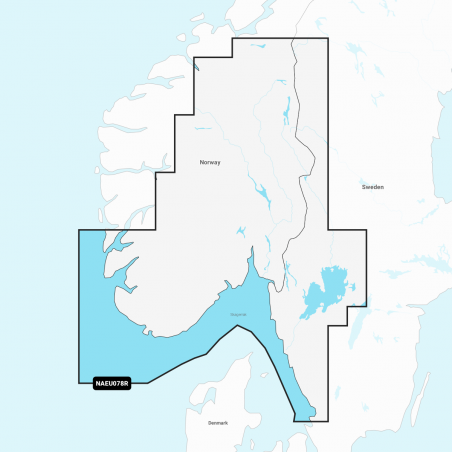Carte Marine Navionics+ Regular - Oslo, Skagerrak et Haugesund NAEU078R