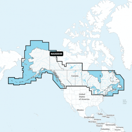 Carte Marine Navionics+ Regular - Canada et Alaska NAUS004R
