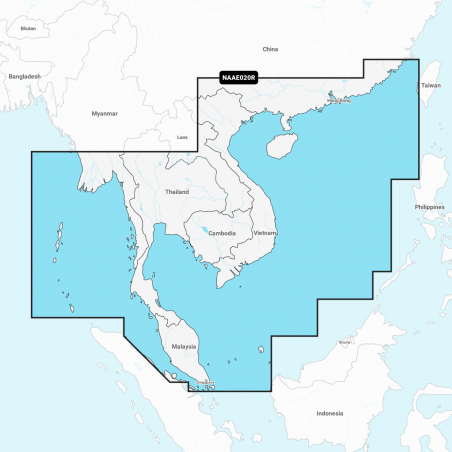 Carte Marine Navionics+ Platinum+ Regular - Sud de la Chine et Mer d'Andaman NPAE020R
