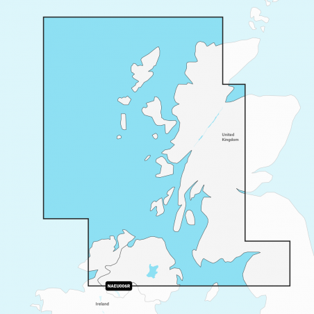 Carte Marine Navionics+ Platinum+ Regular - Scotland, West Coast NPEU006R