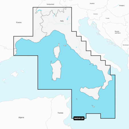 Carte Marine Navionics+ Platinum+ Regular - Mer Méditerranée, Centre et Ouest NPEU012R