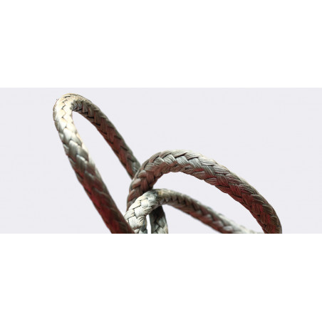 Tresse creuse polyester JACKLINE Grise - GLEISTEIN