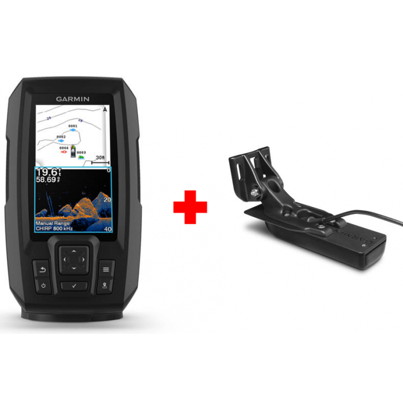 SONDEUR GPS GARMIN STRIKER Vivid 4cv Avec sonde GT20-TM