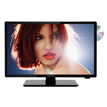 Téléviseur LED HD ultra compact 24,5" (60 cm) + DVD - EQUINOXE