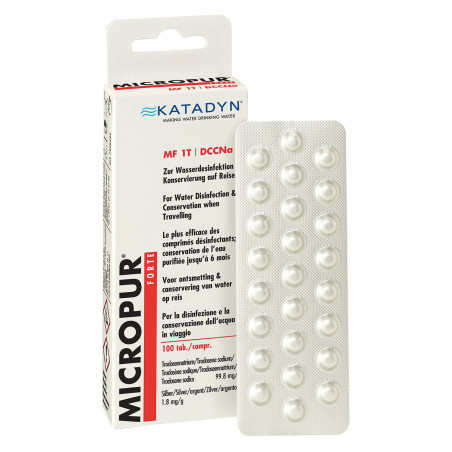 Désinfectant eau douce Micropur Forte comprimés - KATADYN
