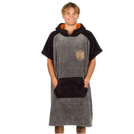 PONCHO AFTER ESSENTIAL SHERPA GRIS