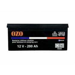 Batterie Lithium LiFePO4 OZO 12V 200Ah