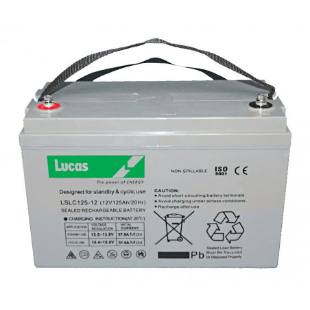 Batterie étanche VRLA AGM LUCAS - 125 Ah