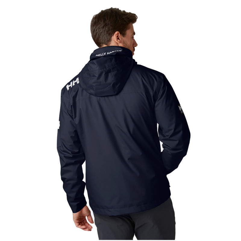 Veste de pont CREW doublée polaire HOODED Navy - HELLY HANSEN