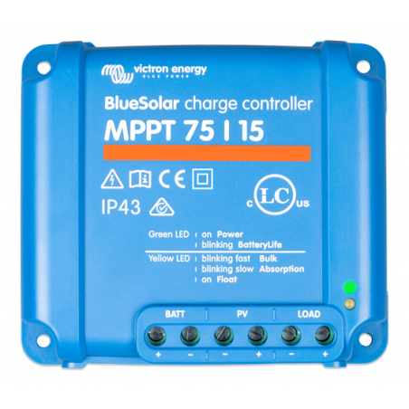 Régulateur de charge MPPT BlueSolar 75/15 - VICTRON