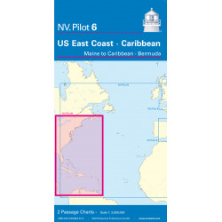 Carte NV CHARTS Pilot 6 - Côte Est Amériques - Maine aux Caraibes - Bermudes
