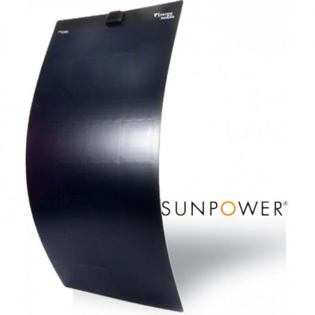 Panneau solaire souple SunPower HPFLEX Tedlar Noir pour bateau et camping-car - 110W ENERGIE MOBILE